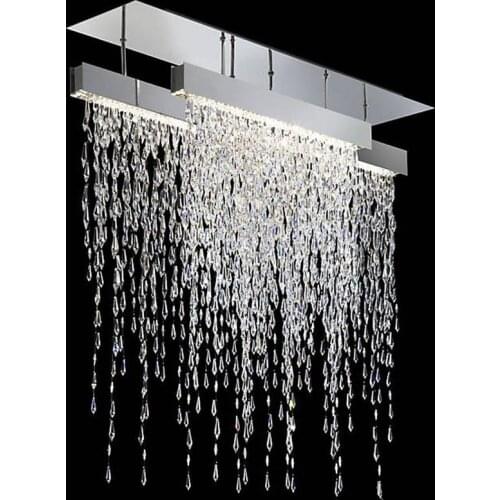 Crystalline Icicles Triple Chandelier Height 42.5", Width 44" dazzling cool sparkle