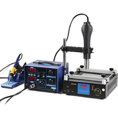 Preheating Machine YIHUA-853A Rework Station 862D + Preheating Station Constant Temperature Soldering Station