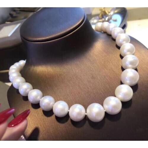 Gorgeous 8-9mm south sea round white pearl necklace 48inch 14k/20