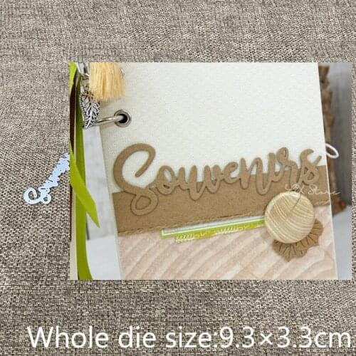 XLDesign Craft Metal Cutting Dies cut dies French Memories letter decoration scrapbook Album Paper Card Craft Embossing die cuts