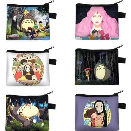 Japanese Anime Womens Mini Wallet Lipstick Bag of Women Fashion Up Bags Portable Girls Money With Bag Travel Organizer Bags