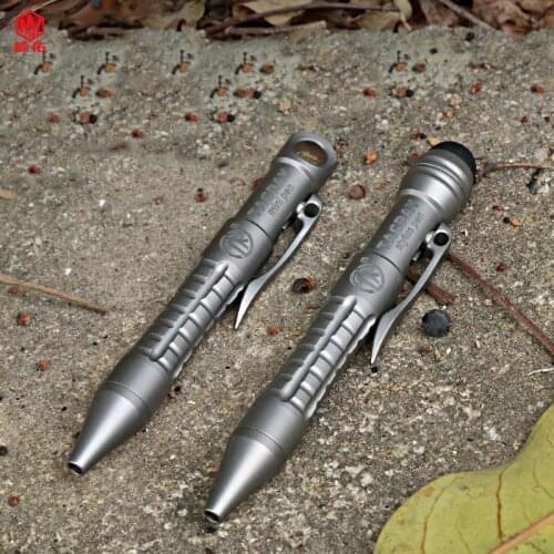 1PCS Titanium Alloy Gel Pen Multi-Function Tactical Bolt Pen Portable Equipment EDC Pen