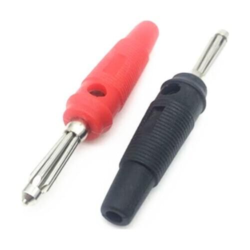 20pcs/lot Audio Speaker Nickel Plated Screw Banana Plugs Connectors 4mm