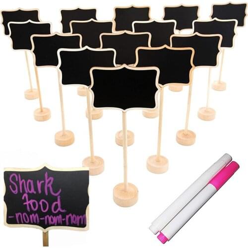 Mini Blackboard With Stand For Wedding Table Centerpieces Baby Shower Gender Reveal Graduation Supplies Message Board Signs