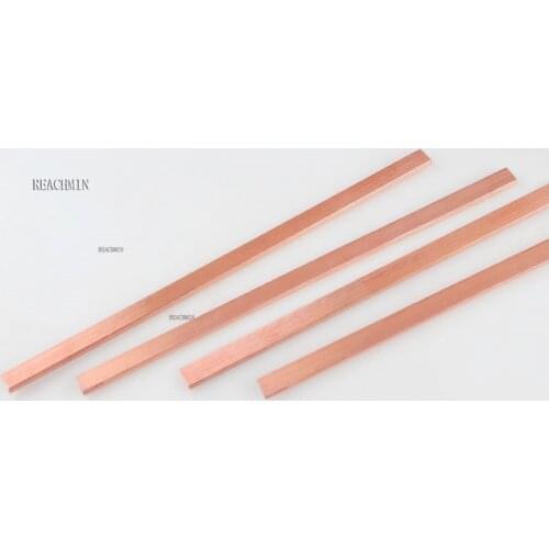 99.95% T2 Pure Copper Thickness 1.5mm/2mm/3mm/4mm T2 Copper Strip Red Copper Pad Copper Foil Copper Plate Bar DIY CNC Material