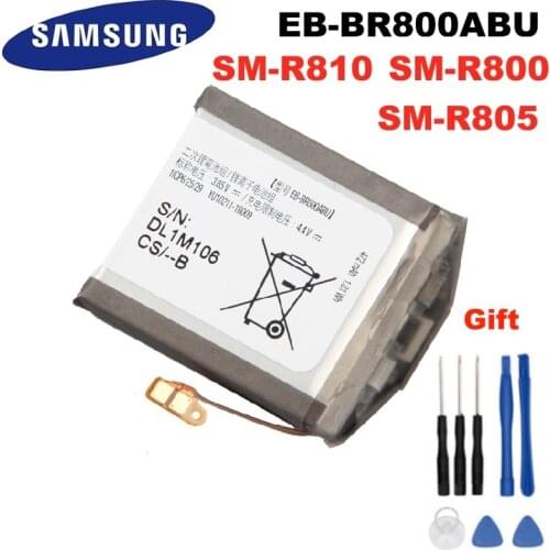 Samsung Battery EB-BR800ABU For Samsung Gear S4 SM-R800 SM-R810 SM-R805 R800 R810 R805 46mm Smart Watch 472mAh eb-br810abu