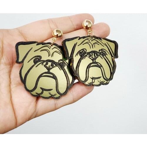 New cartoon animal puppy acrylic earrings