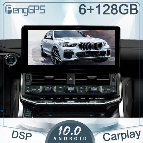 12.3“ Autoradio 6+128G Android 10.0 For Toyota Land Cruiser 300 LC300 2021 2022 Car GPS Navigation Multimedia Player Head Unit