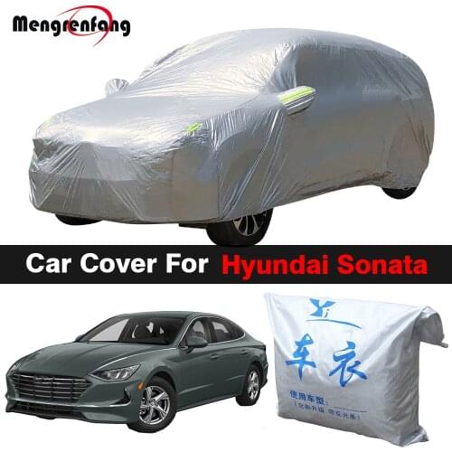 Outdoor Car Cover Auto Sun Shade Anti-UV Snow Rain Dust Resistant Cover For Hyundai Sonata Sonica i45