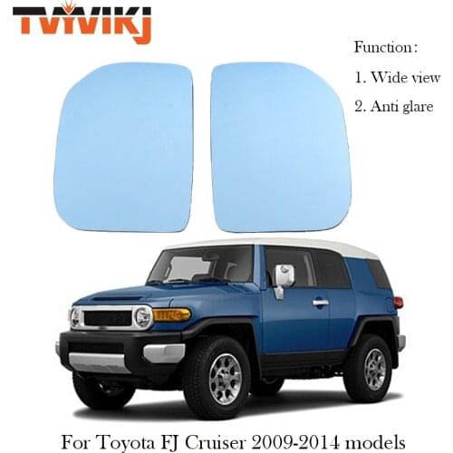 VYVIKJ Side rearview mirror blue glass lens For Toyota FJ Cruiser 2009 2010 2011-2014 Wide view anti glare side door mirror wing