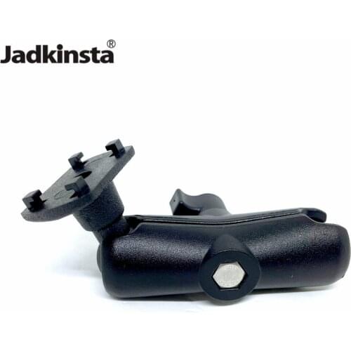Jadkinsta Motorcycle Holder 9cm Double Socket Arm and 4 Lock Mechanism to 1 inch Ballhead for Gopro Camera Mobilephones