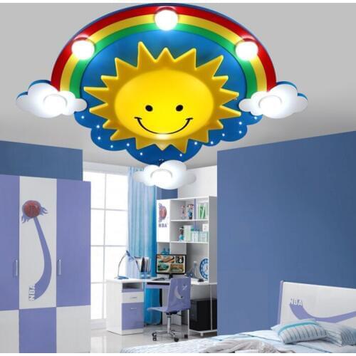 Childrens room cartoon LED Ceiling Lights creative personality baby lamp girl boy eye Princess bedroom rainbow lamp LO7143