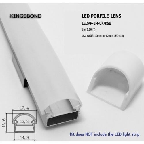 DHL/EMS Fast shipping 10pcs/lot 1 meter/pc LED Strip Rigid Bar Aluminum Profile With Frosted Cover &end caps for led strip