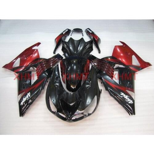 For Zx14 Zx-14r 2006 - 2011 Body Kits ZZ-R1400 2011 Fairings Zx14 Zx-14r 2010 Pearl Red Black Black Abs Fairing