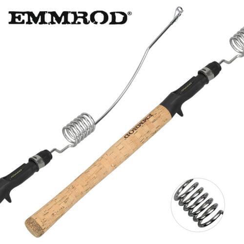 EMMROD Bait Casting Fishing Rod Lure Rod 70CM lengthen Cork Handle Fishing Rod Boat Raft Rod Stainless Steel Fishing Rod MQL