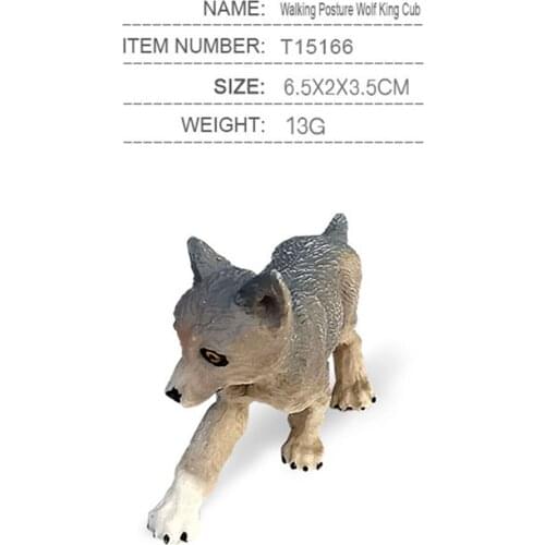 Simulation Wild Life Wolf Animal Model Toy Wolves Figures Gift Playset