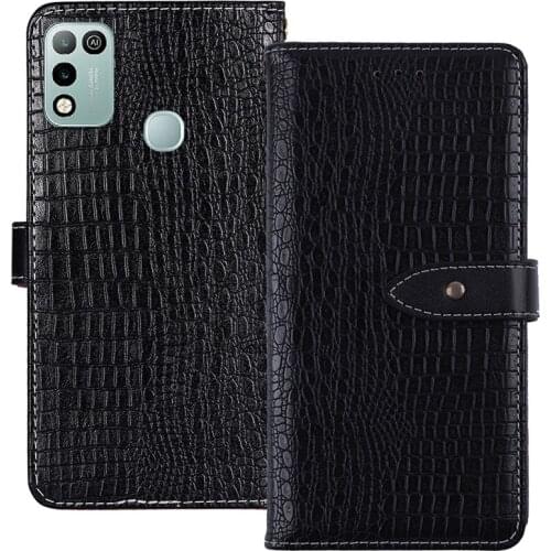 ITien TPU Silicone Luxury Protection Flip Leather Cover Phone Wallet Case For Infinix Hot 10 Play Note 10 Pro 6.95 inch Etui