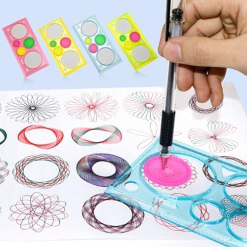 Exquisite Multi-function Ruler Creative Art Graphic Geometry Drawing Toy Children Learning Art Tools Drawing Tools Student Gifts