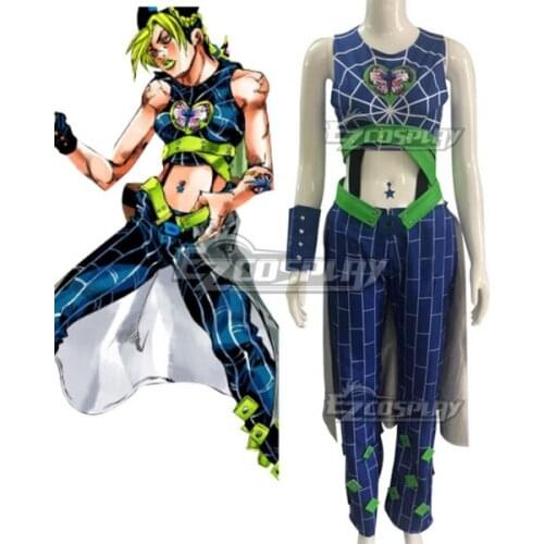 Stone Ocean Jolyne Cujoh Clothes Props Halloween Christmas Party Adult Outfit Unisex Fancy Suit Cosplay Costume E001