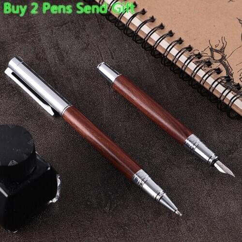 Hot Selling Luxury Business Men Writing Signature Roller Ballpoint Pen Brand Gift Pen Buy 2 Pens Send Gift