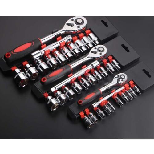 ZtDpLsd 12Pcs Mini Wrench Socket Chrome Vanadium Steel CR-V Drive Ratchet Wrench Spanner for Bicycle Motorcycle Car