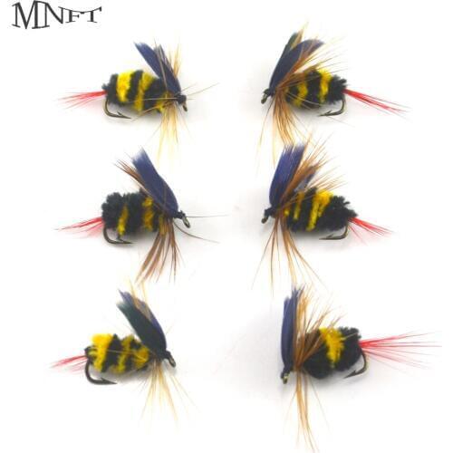 MNFT 6PCS/10# Hornet Trout Fly Fishing Lure Artificial Bug Outdoor Freshwater Fishing