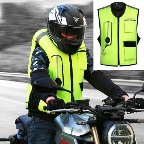 CE Motorcycle Airbag Vest Motorcycle Jacket Vest Air Bag Reflective Safety Vest Protective Gear Motorbike Airbag Moto Vest
