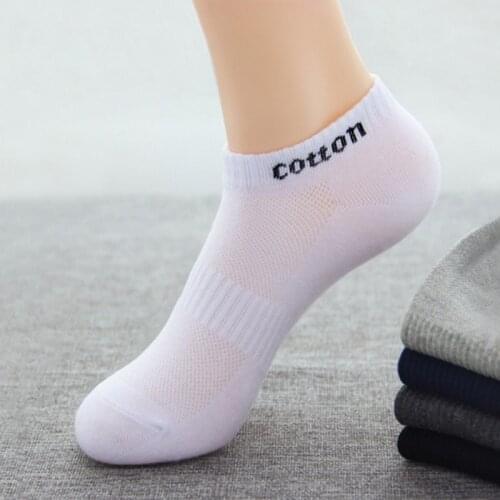 Mens socks cotton 5 pairs Lots short sports cool fashion ankle no-show Invisible Novelties Hit sales Cheap things summer socks