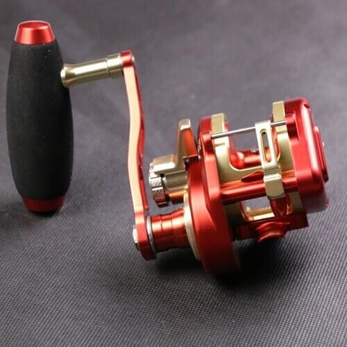 New Full Metal Line Winding Slow Jigging Reel Saltwat Boat Reel Overhead Jig Reel 6.3:1 Drag Power 25kgs