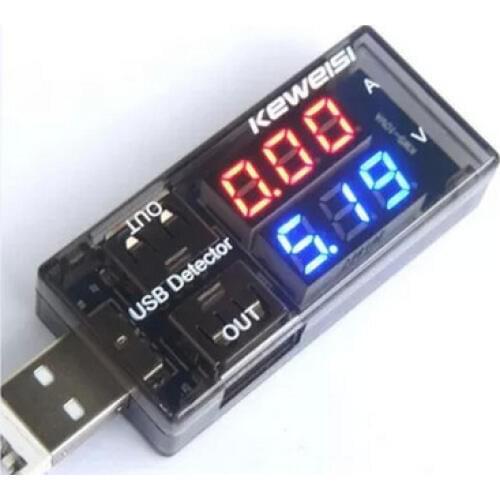 New QC2.0 USB Charger Meter Voltage Current Capacity Battery Tester LED Power Doctor Meter Voltmeter Ammeter Tester