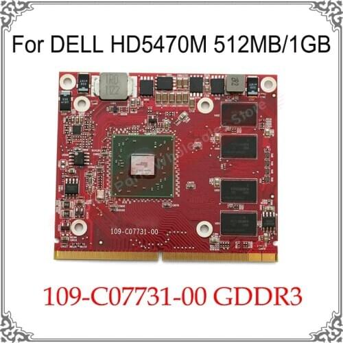 Original HD 5470M HD5470M HD5470 1GB 512MB Graphic Card For DELL 109-C07731-00 Display Video Card GPU Replacement Tested Working