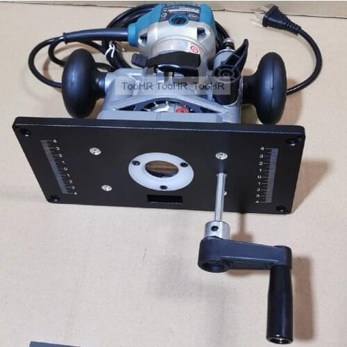 Woodworking Lift Flip Trimming Machine Router Table Insert Plate For Woodworking Work Bench 0700C DRT50 Plunge Router Base