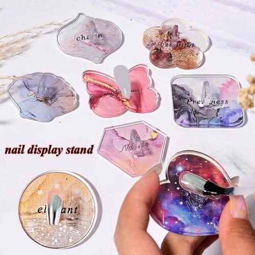 Nail Polish Palette New Photo Props Manicure Acrylic Board Uv Gel Display Painting Plate Ins Fashion Diy Art Sample Tray