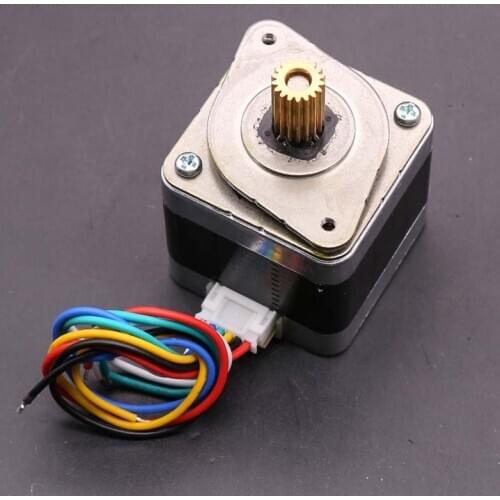 Nema 17 Stepper Motor Minebea 42 Motor 2-phase 4-wire 0.28Nm 37.5mm Nema17 Stepping Motor 1.8° with Copper Gear For 3D Printer