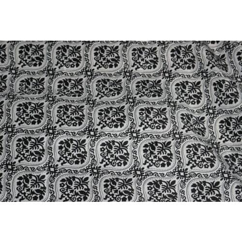 145cm width printed black Style restoring ancient ways fashion chiffon fabric LS-3291