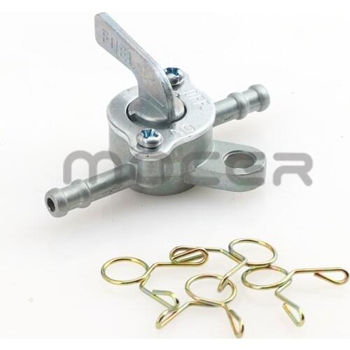 High quality 6mm Motorcycle Scooter Fuel Tap Gas Petrol Valve Fuel Tank Switch Motorbike Mini Auto Key Ring On Off