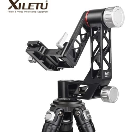 XILETU XGH-3 Professional Heavy Duty Gimbal Head 360 Degree Panoramic Gimbal Head Mount for Tripod DSLR Camera Telephoto Lens