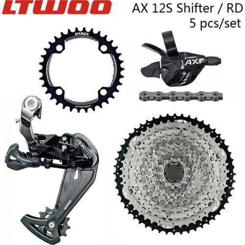 AX12 MTB Bike Rear Derailleur Groupset , 12s Bicycle Shifter + ZRACE Freewheel Chainring + YBN 12 Speed Chains for SLX NX GX