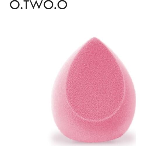 O.TWO.O 1pc Pink Flocking Water-Drop powder Puff 3D powder puff Wet dry beauty eggs No deformation no slag no cracking