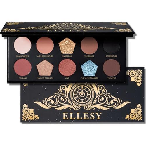 Magic 10 Color Eyeshadow Palette Blacklight Shimmer Matte Glitter EyeShadow Pallete Nude Pigmented Smoky Makeup Palette Cosmetic