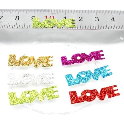 1000pcs Love Confetti Embellishments- mix color shiny surface finish 26mm