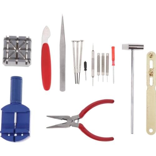 16pcs Professional Watch Repair Kit Watchmaker Watchband Link Pin Remover