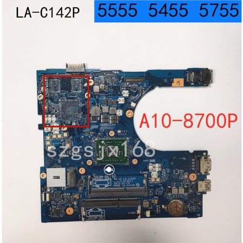 AAL12 LA-C142P 15 Mainboard FOR DELL Inspiron 5455 5555 5755 Laptop Motherboard with A10-8700P CN-0GD4HR 100% fully tested