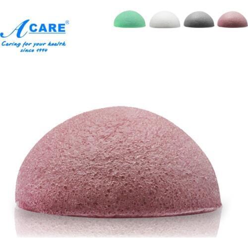 ACARE Hemisphere Natural Konjac Facial Cleanser Puff Cleansing Pore Sponge Face Washing Sponge Washing Flutter Makeup Tools