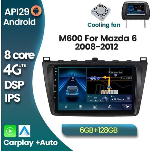 7862 6G+128G Android 10.0 Car Radio Multimedia Player for Mazda 6 2008 2009 2010 2011 2012 Audio Unit GPS Support Carplay SWC BT