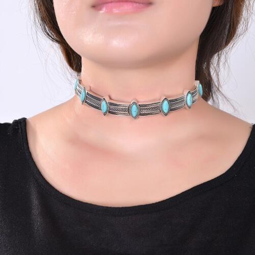 Bohemian Ethnic Style Necklaces Fashion Collar Beads Choker Necklace for Women Jewelry