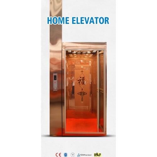 Qiyun 300kg Household Elevator Easy Installation 220V 5m Home Lifts Hydraulic Villa Elevator for Sale