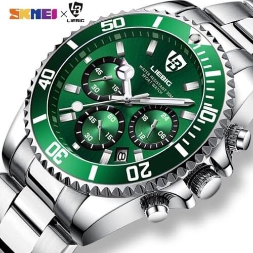 2021 New Arrival luxury Brand Mens Quartz Clock Full Steel Wristwatches Dive 30M Waterproof Sport Watch relogio masculino L2011