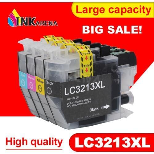 INKARENA 4 Color LC 3213 Compatible Ink Cartridge For Brother LC3213 DCP-J772DW DCP-J774DW MFC-J890DW MFC-J895DW Printers