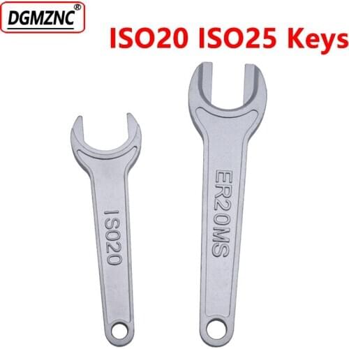 ISO20 tool holders key spanner opener er11ms er16ms er20ms nuts keys ISO25 for tighten tools cnc machine parts